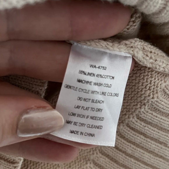 ⚓️Kiel James Patrick - Nautical Crew Neck Cream Sweater made from Cotton & Linen - Picture 4 of 10